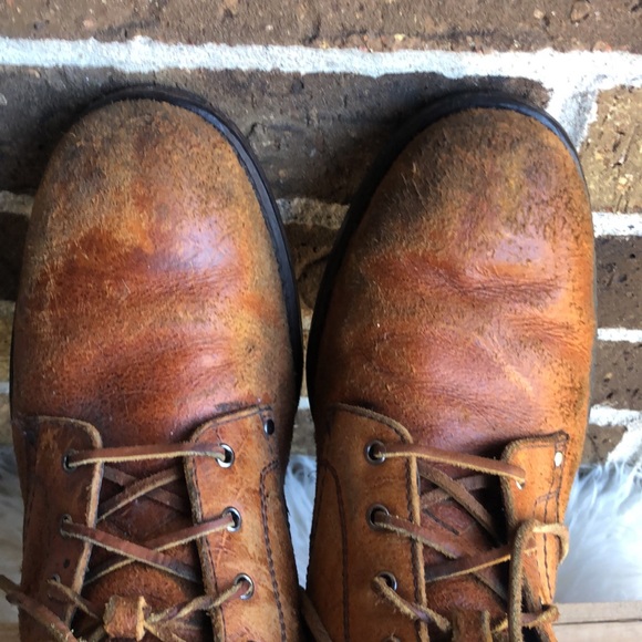 COLE HAAN Brown Genuine Learner Combat Boots with leather laces - Picture 6 of 12